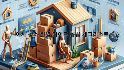 이사 청소 완벽 가이드: 꼼꼼 체크리스트