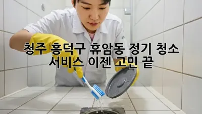 청주 흥덕구 휴암동 정기 청소 서비스, 이젠 고민 끝!